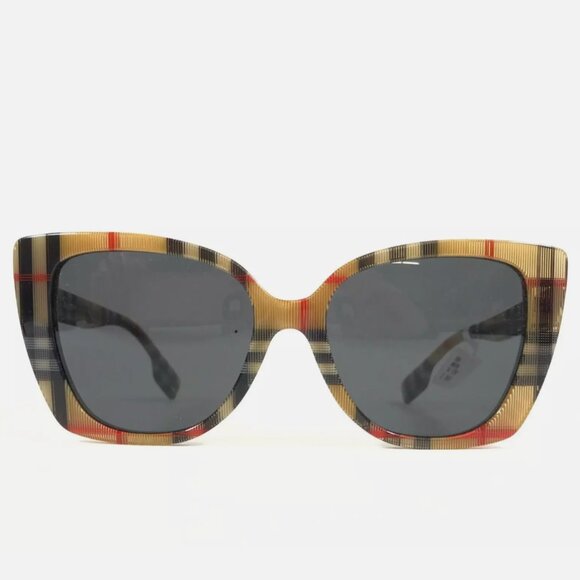 Burberry Sunglasses Vintage Check Frames w/ Dark Grey Lenses main image 5
